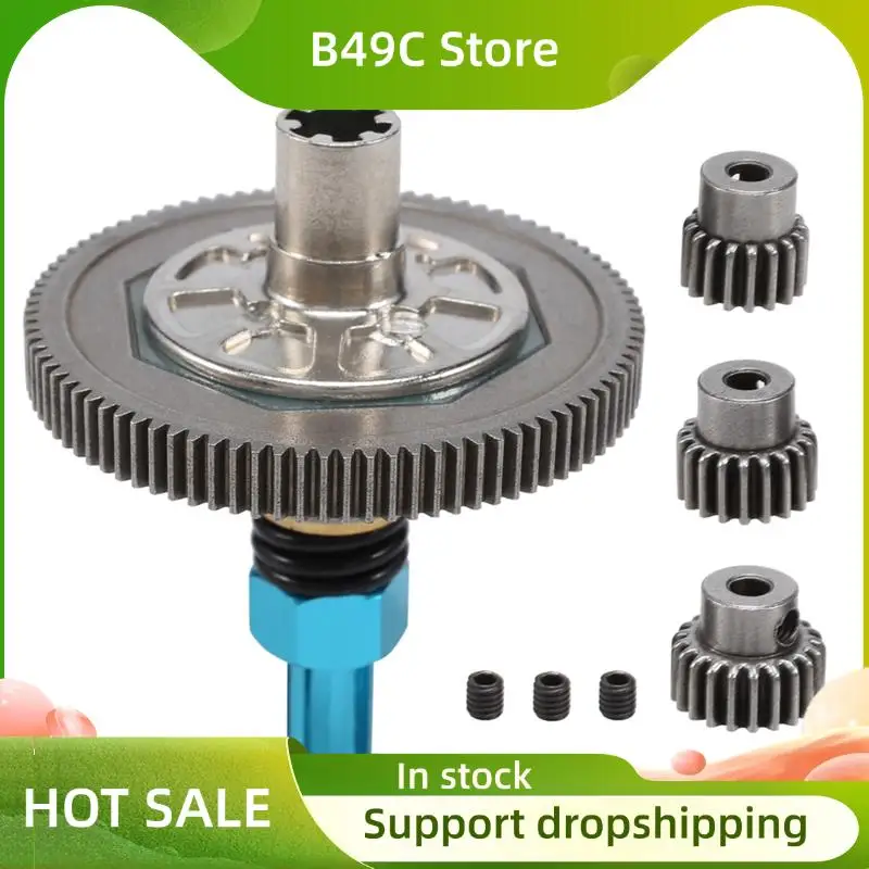 

B49C 91T Зубчатая муфта с цилиндрической шестерней 17T 19T 21T Набор шестерен для Arrma 1/10 Senton Granite Big Rock Vorteks Typhon Upgrade Parts