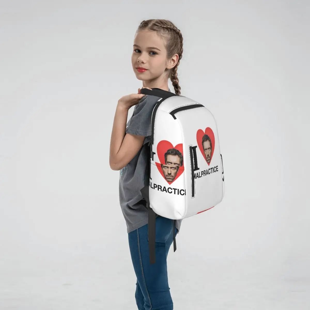 House MD Malpractice Enthusiast Merch Backpack Large Capacity Boys Girls BookBag School Bag Shoulder Bags for Men Women