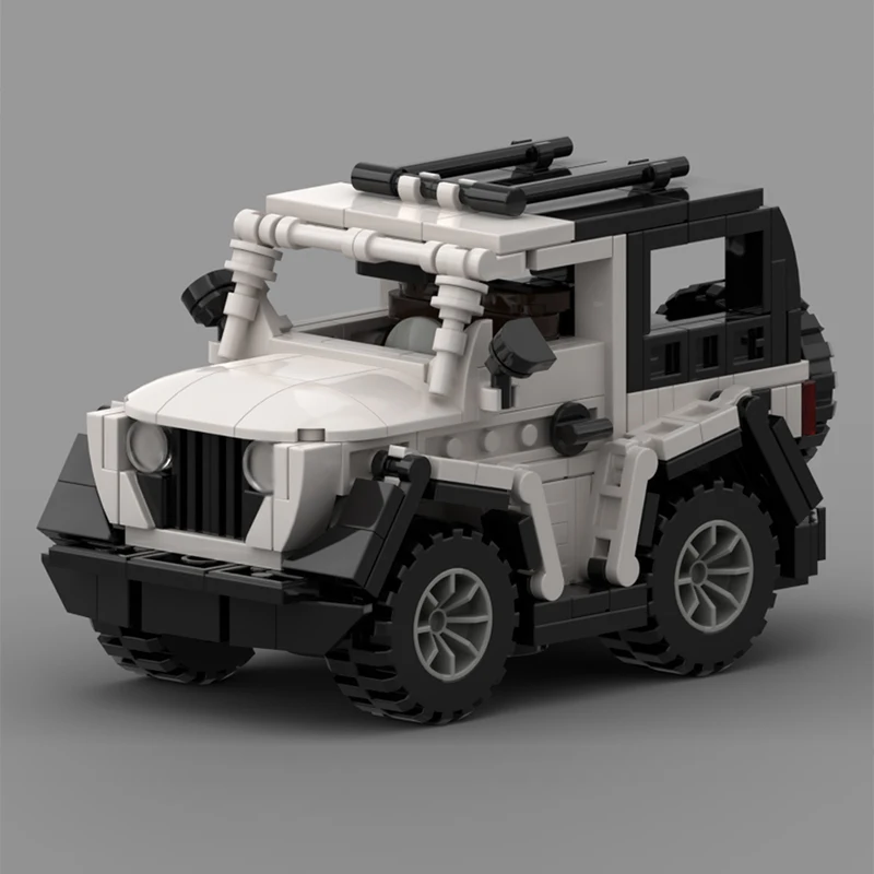 City Car Model MOC Building Bricks Off-Road Sport Utility Vehicle Modular Technology Children Holiday Gifts Assemble Toys Suit