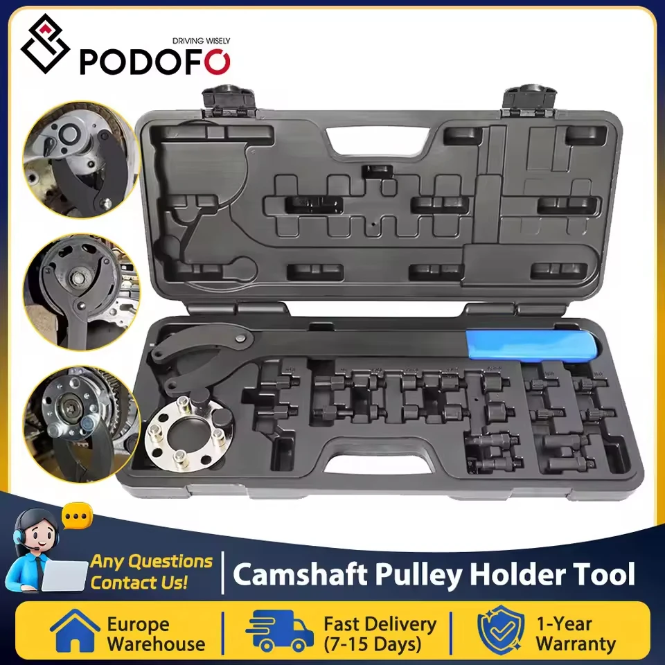 PodoNuremberg-Ensemble d'outils de support de poulie d'arbre à cames pour VW Audi, tendeur de poulie de courroie d'engrenage, outil spécial réglable, T10172, TSpring54