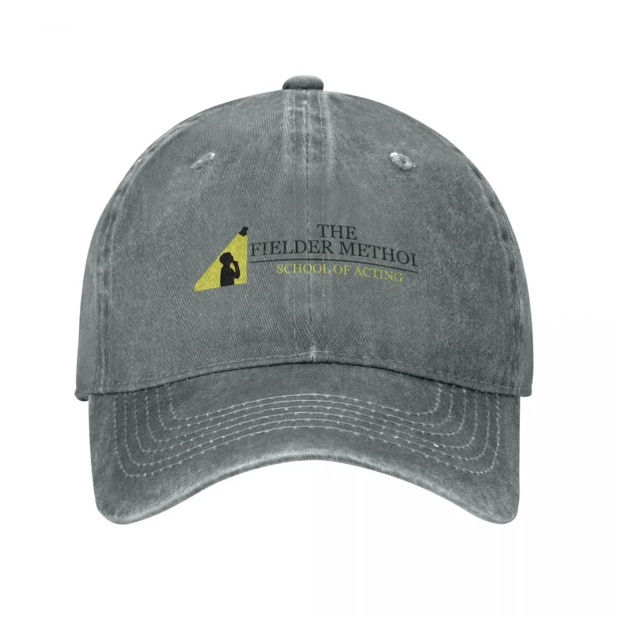 The Fielder Method School of Acting Studio The Rehearsal Logo (light background) Baseball Cap