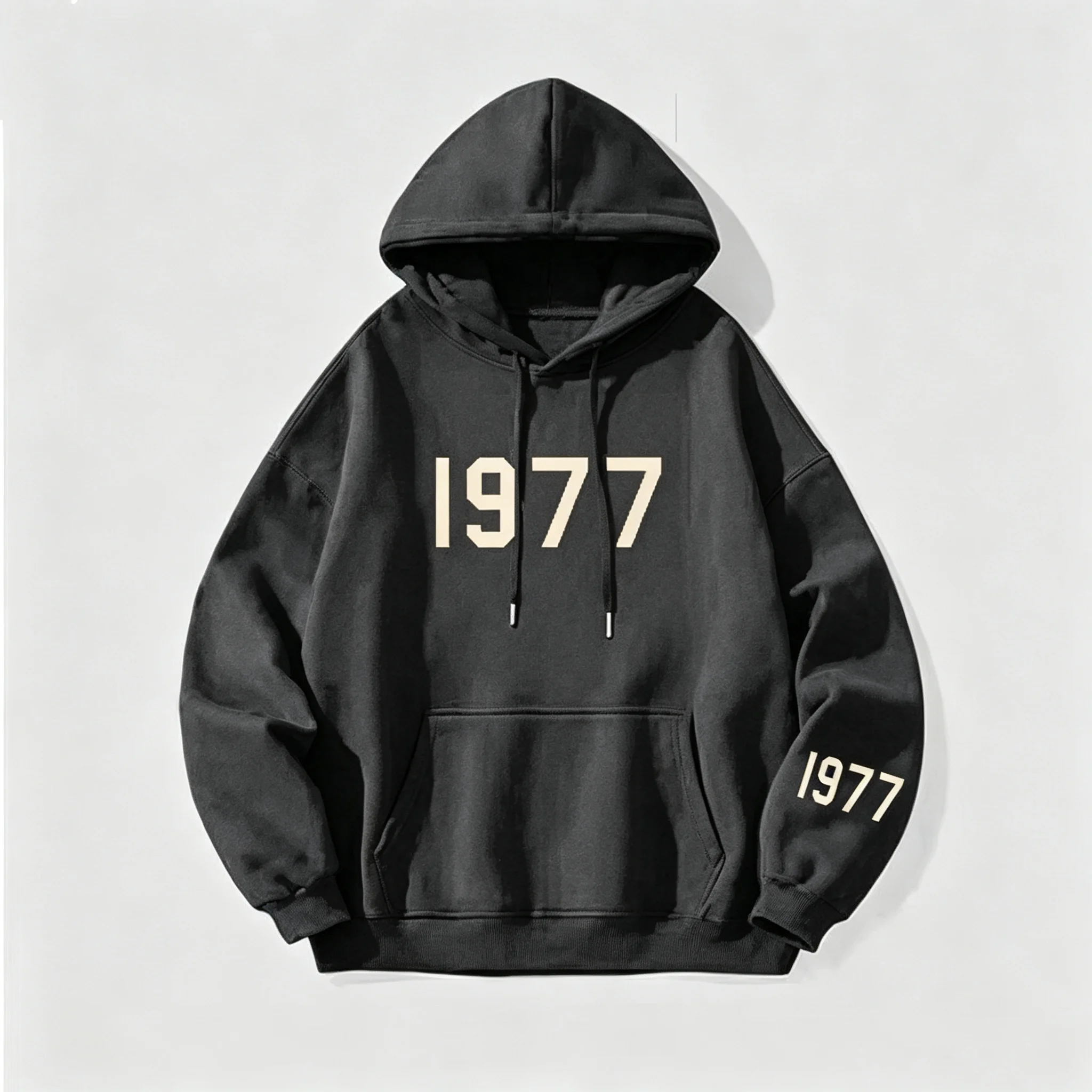 Neuer 1977 Luxus-Marken-Grafik-Hoodie für Herren und Damen, Oversize, weicher Streetwear-Pullover für den Alltag, Sportbekleidung, Sweatshirt – Detail 8