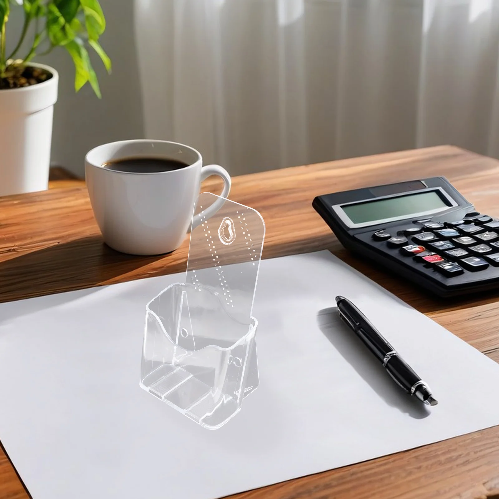 6 stücke Desktop Display Stand Acryl Broschüre Halter Klar Broschüre Rack Katalog Menü Flyer Grußkarte Organizer Regal