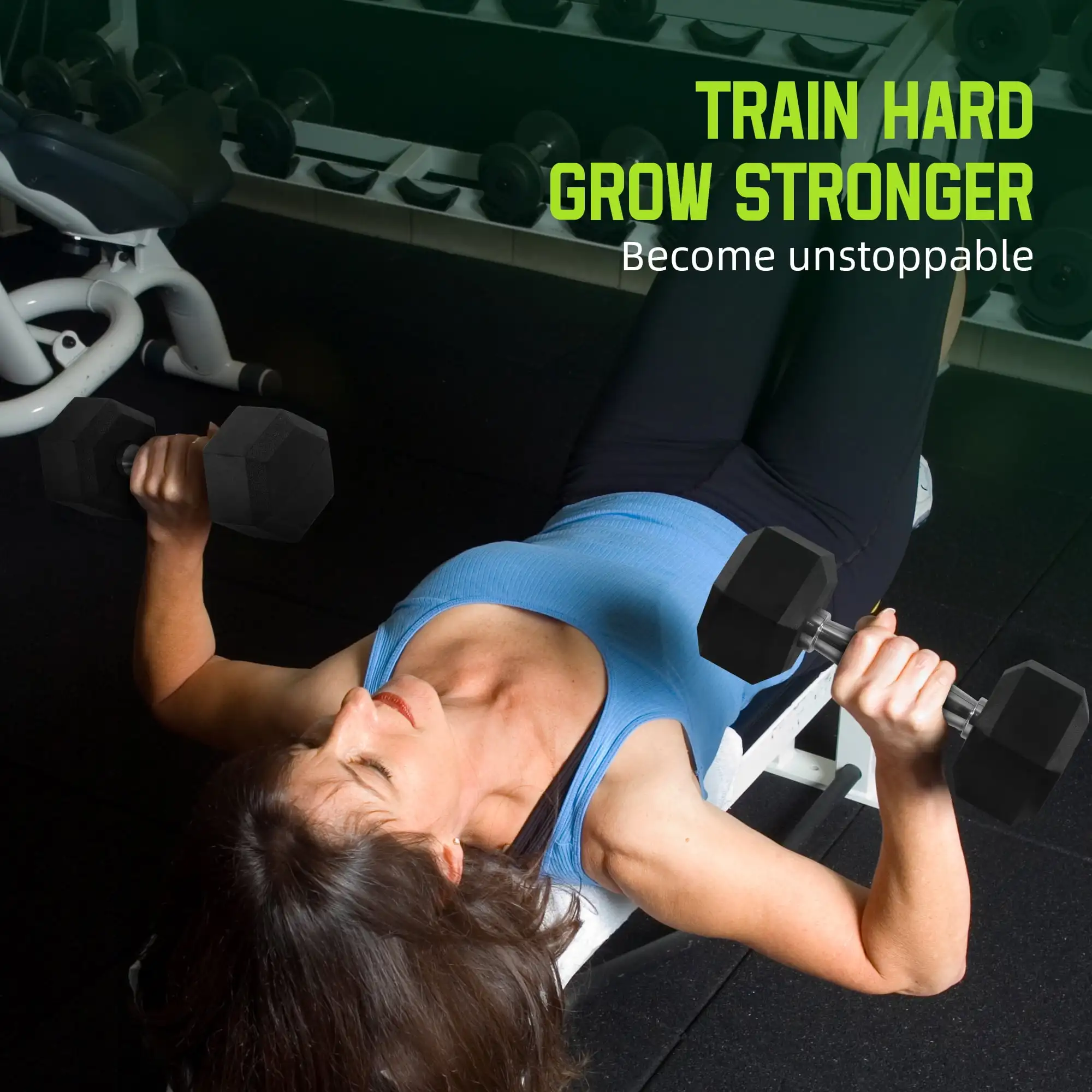 

Гантели с шестигранной головкой в резиновом корпусе, антиролл, черные, 35 фунтов, одинарные