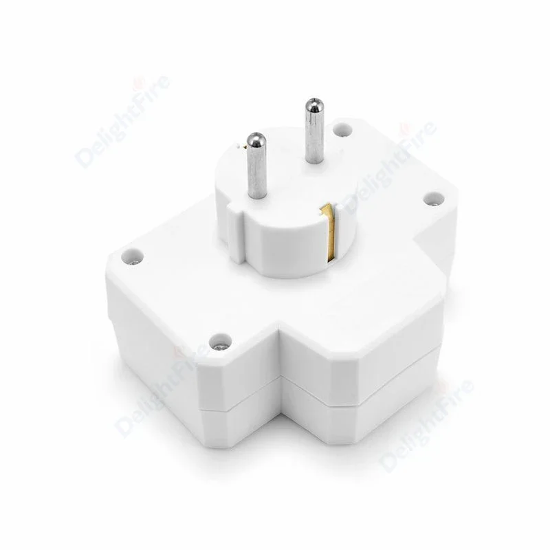 EU Extend Socket With ON/OFF Switch 2Pin Germany Standard Grounding Expansion Socket 1 To 1/2/3 Way Port Extension Converter