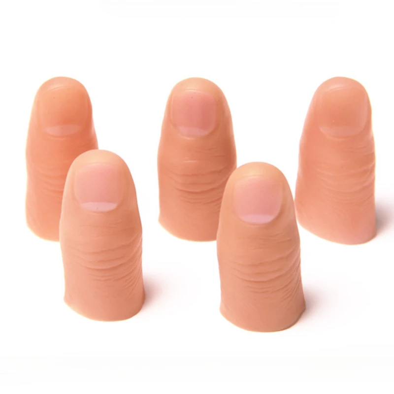 1pcs Soft Thumb TIP Finger PARTY Prank Magic Trick Close Up Vanish ปรากฏ Finger Trick Props นวนิยายตลก Magic ของเล่น