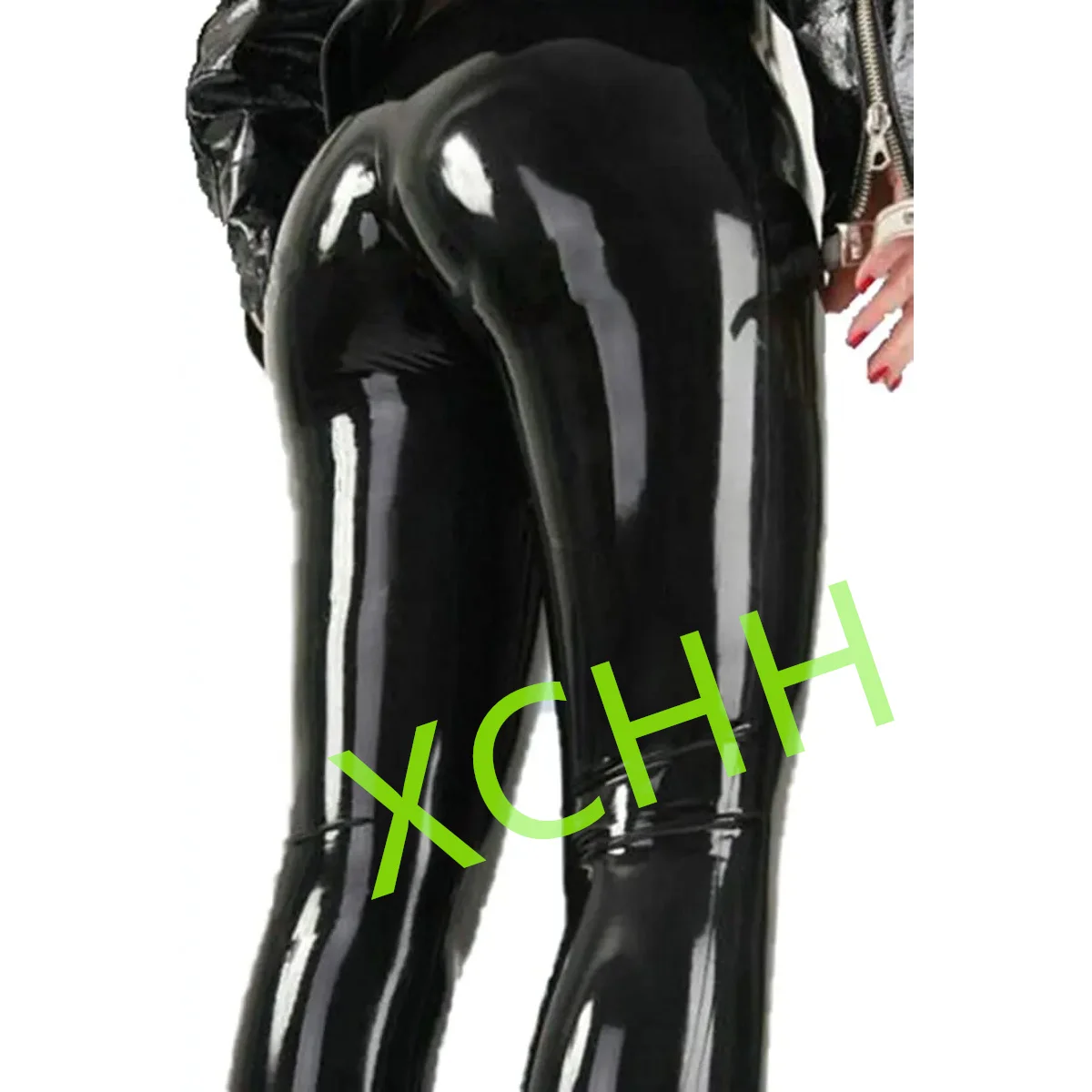 Women Latex Pants Handmade Rubber Trousers Cosplay Costume Support Custom Made Club Wear