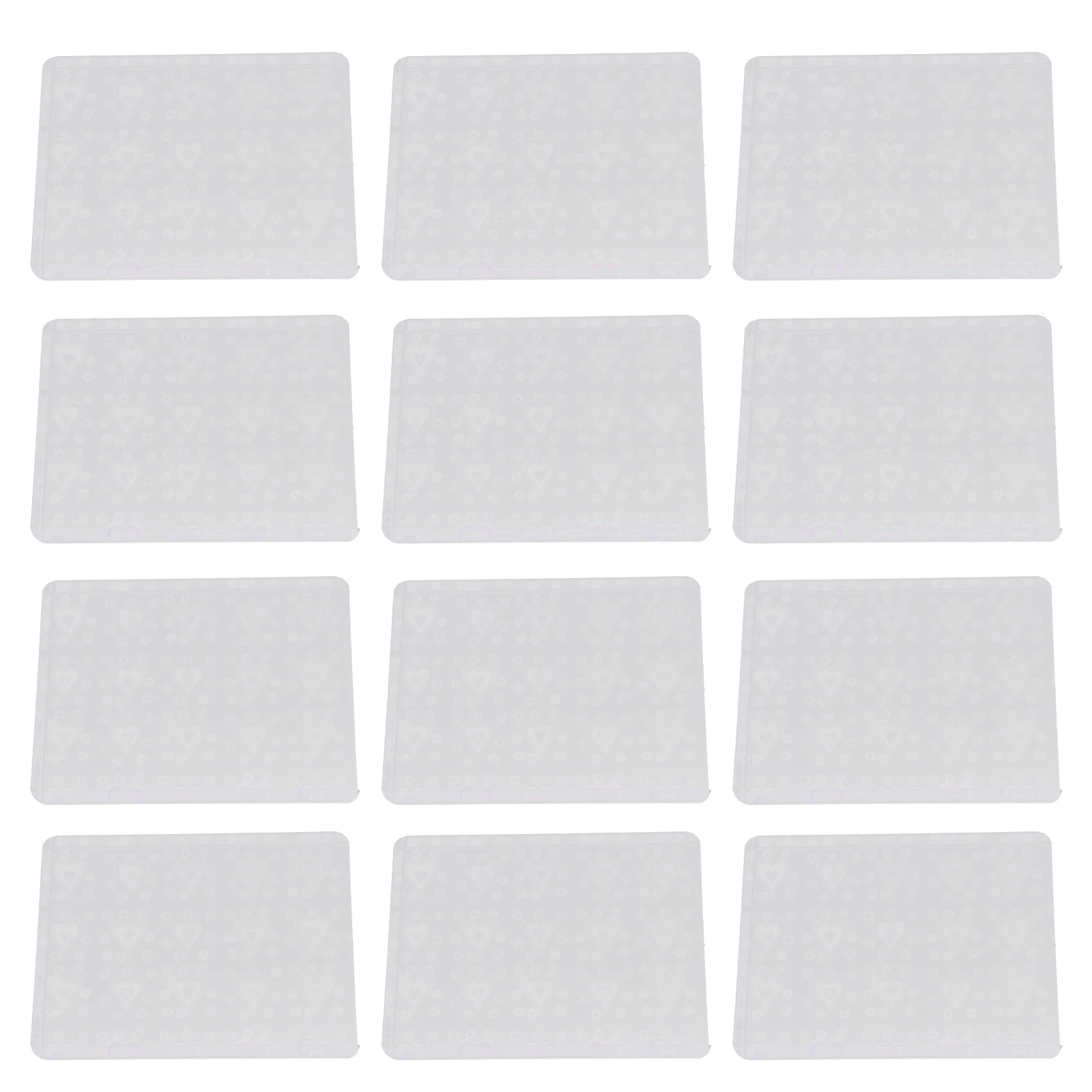 

50pcs Laser Love Card Sleeves Transparent Protective Covers for Game Business Postcards Anti-Scratch Dustproof Easy for Staff