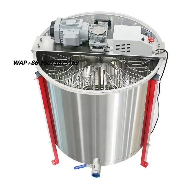 12-Frame Electric Honey Extractor Stainless Steel with Variable Speed & Honey Gate  Beekeeping Equipment