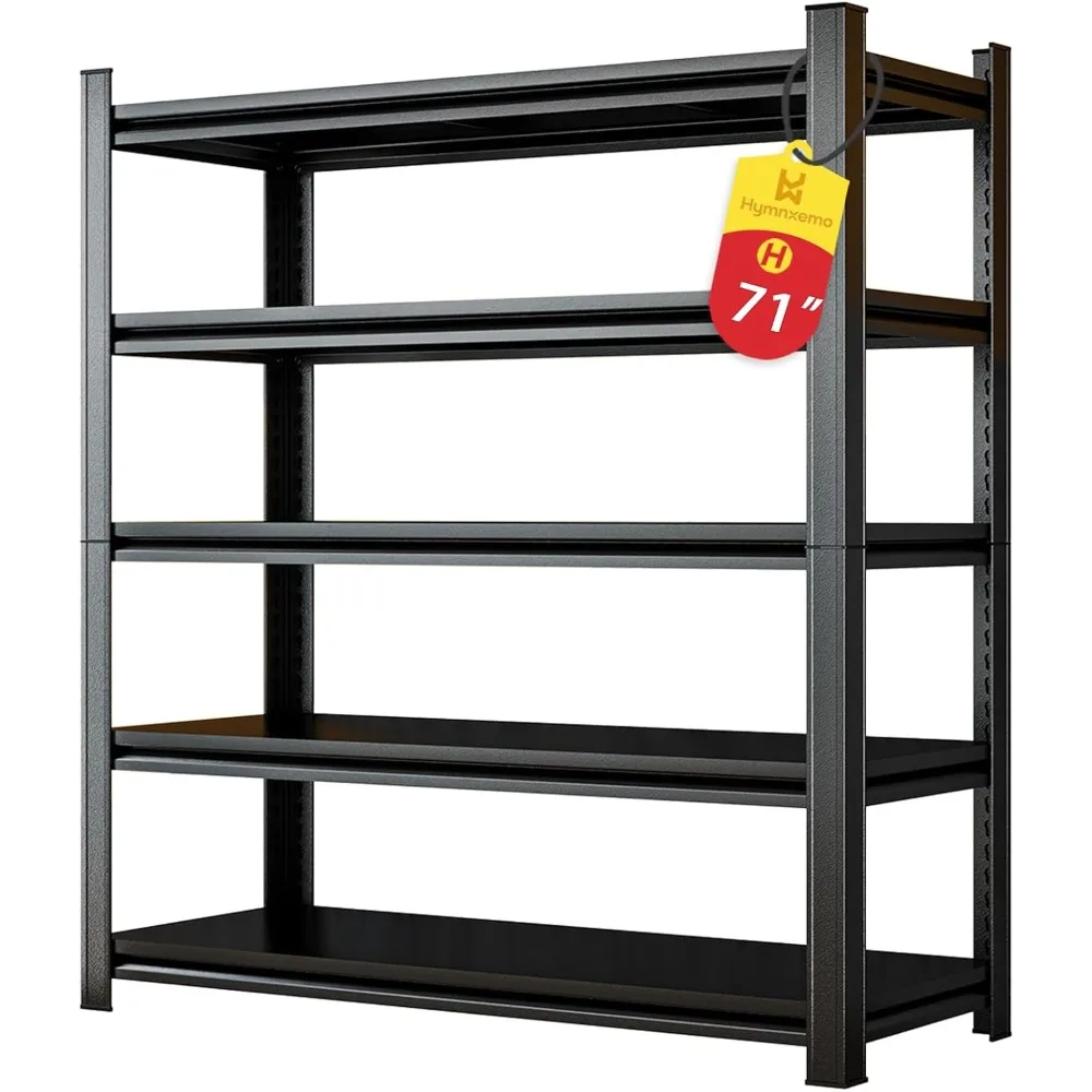 سعة 2750 رطلًا، وحدة إطار فولاذي شديدة التحمل مكونة من 5 طبقات - أرفف مستودعات قابلة للتعديل لتخزين الطابق السفلي #1