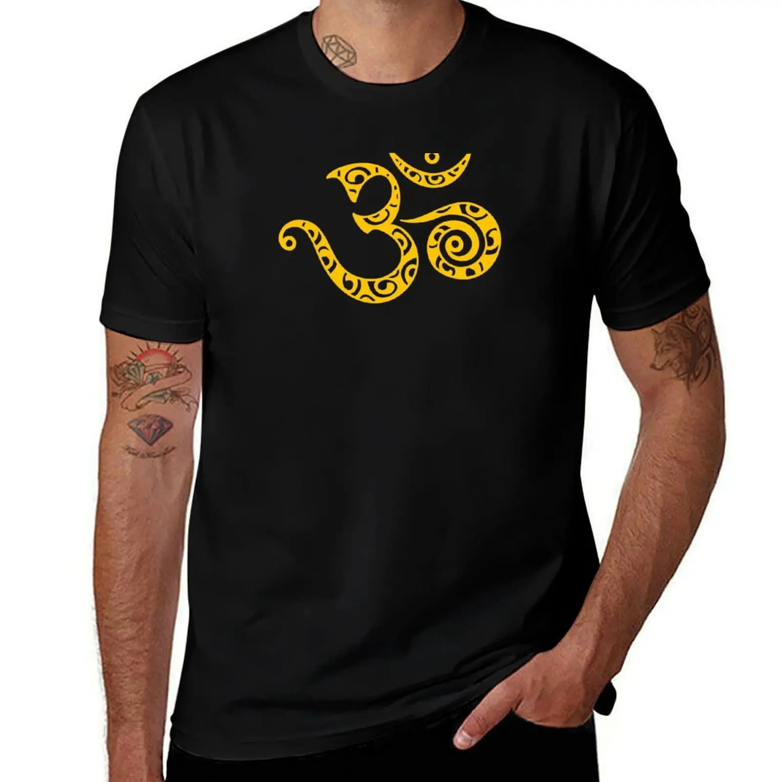 OM - Mantra - Buddhism - Yoga, Symbol, Sound of the Universe T-Shirt Urban Casual Loose Fit Tee T-Shirt