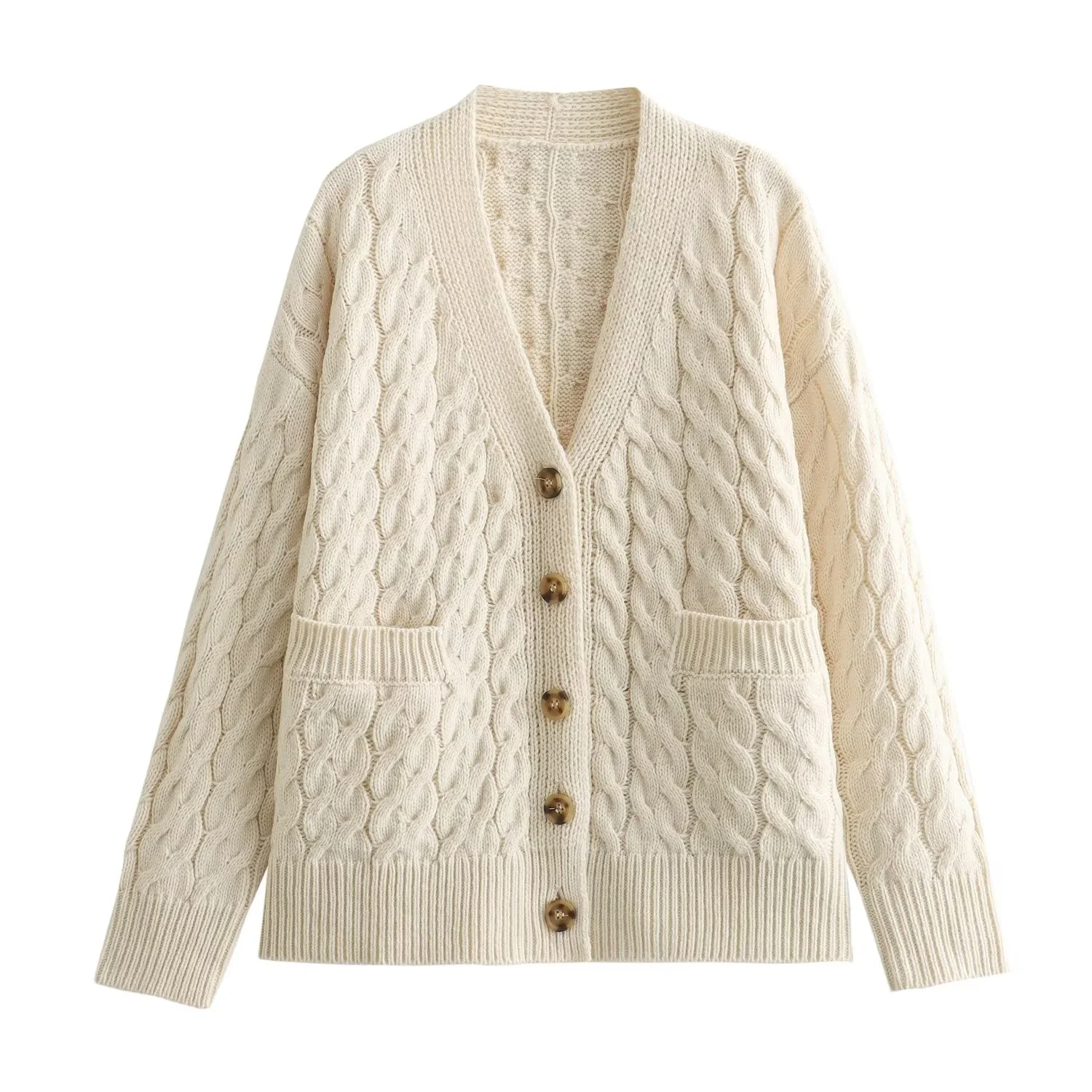 

Женский трикотажный свитер с длинным рукавом, осенне-зимний универсальный свободный трикотажный пуловер из смеси шерсти