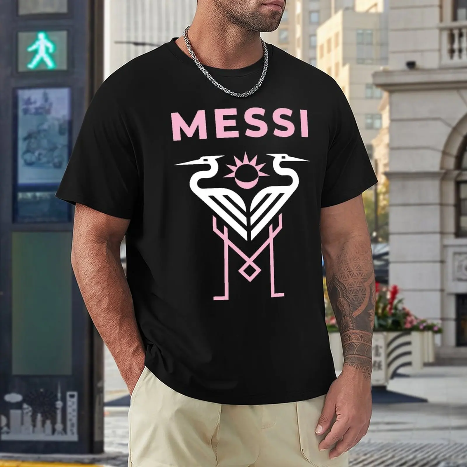 Vintage Sports Fitness T-Shirt, Top Tee, CELEBRAÇÃO, Lionel e Andrés, Messi e Argentina, N ° 10, CABRA, Caricatura 79, EUA Tamanho H