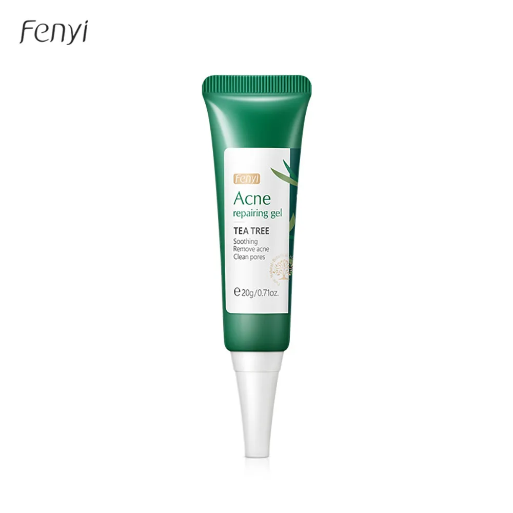 FENYI 20g Tea Tree Oil Acne Gel, Natural Spot Treatment for Pimples Blackheads, Soothing Anti Inflammatory Face Care Oil Control