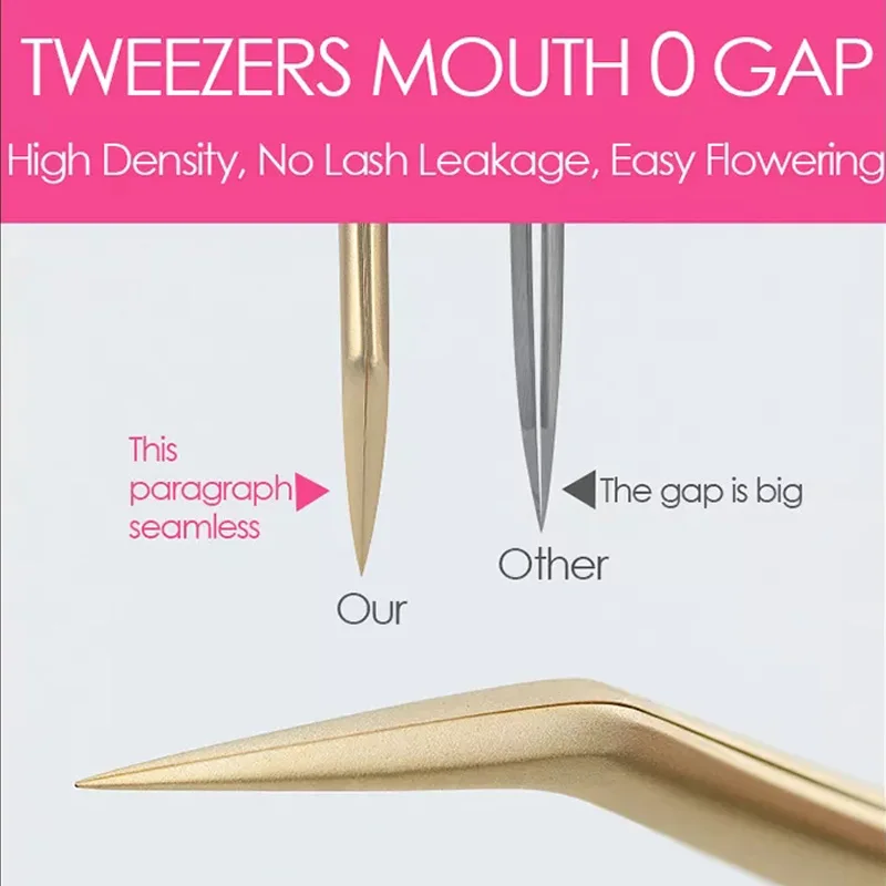 Professional Eyelashes Extension Tweezers White for Russian 3D 6D Volume Fake Lash Extensions Nail Art Clip Supplies Makeup Tool