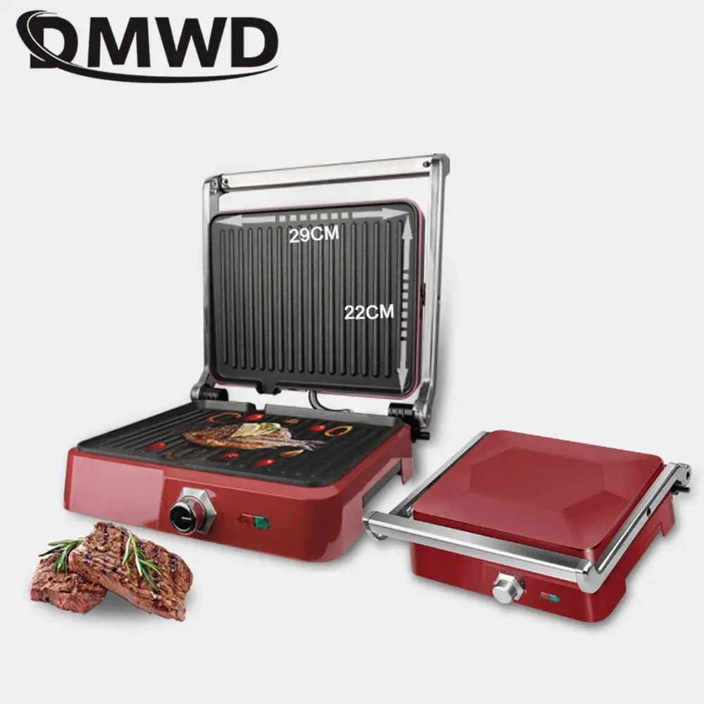 DMWD-wielofunkcyjne urządzenie elektryczne do grillowania, 1800W, Grill, podwójne podgrzewanie dwustronne, patelnia do mięsa, stek, narzędzie do