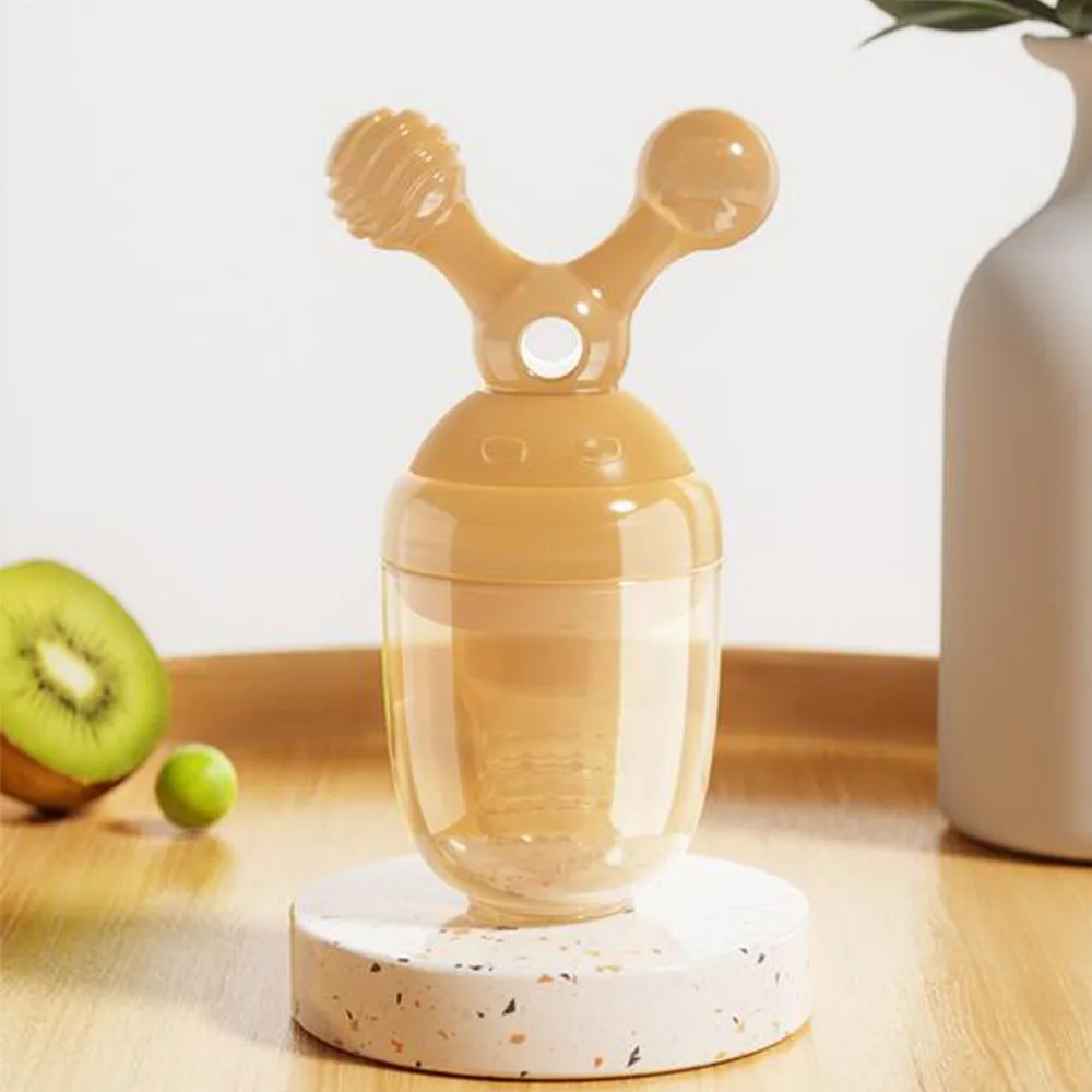 Saco de mastigar de silicone vegetal mastigar artefato do bebê moagem cola auxiliar ferramenta de alimentos molar vara recém-nascido