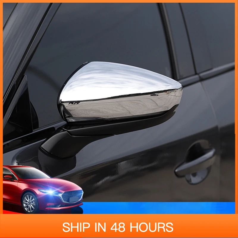 

Новый защитный чехол для зеркала заднего вида из АБС-пластика, аксессуары для модификации автомобиля для Mazda 3 Axela BP 2019 2020 2021 2022 2023 2024 2025