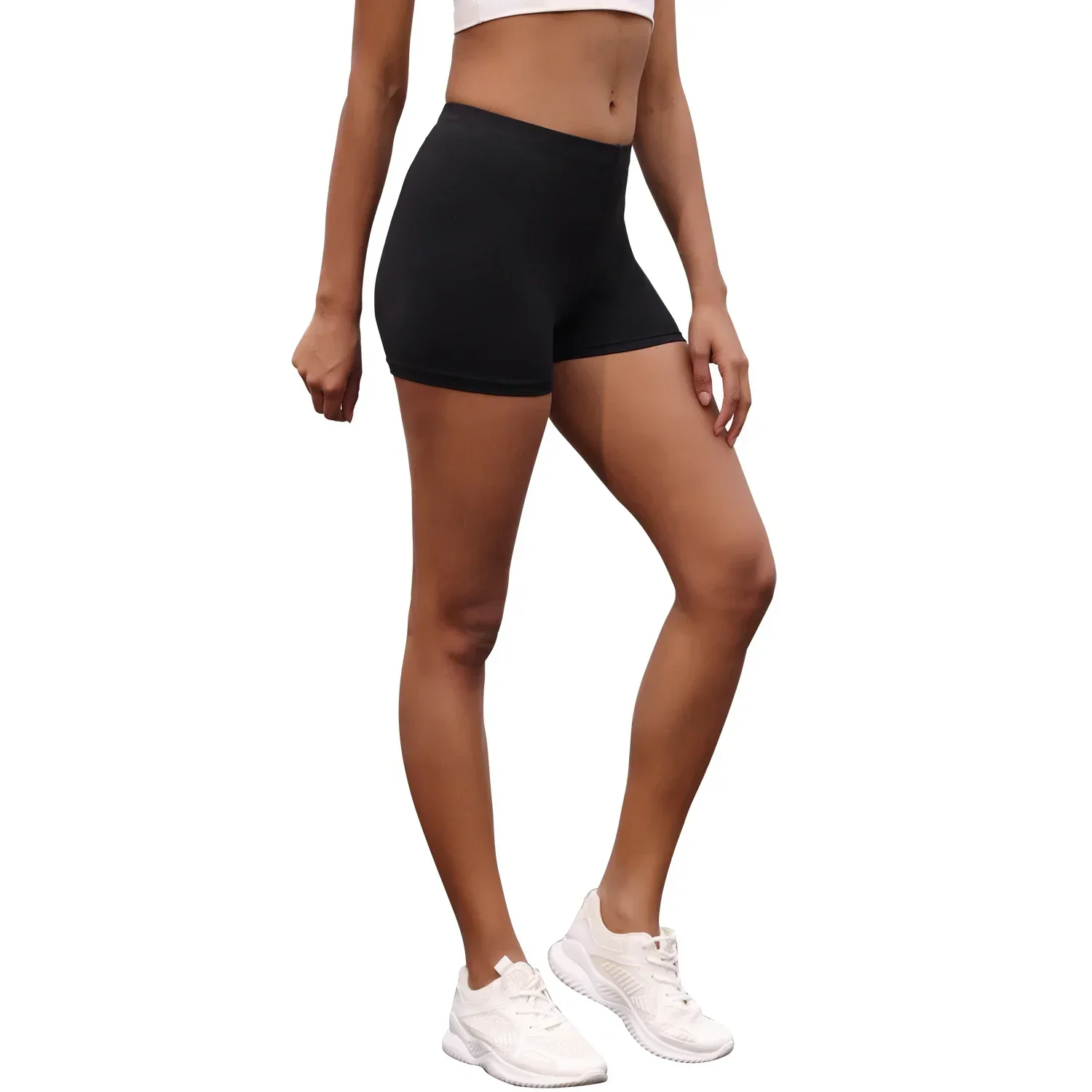 5 Pack Women's High Waisted Biker Shorts Super Soft Tummy Control No See Through Workout Yoga Running Push Up Gym Fitness Shorts