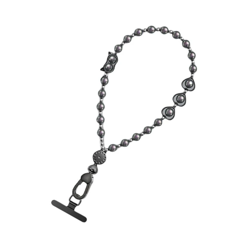 Multifunction Phone Lanyard Wrist Strap Snake Charm Crystal Beads Secure Clip Small 