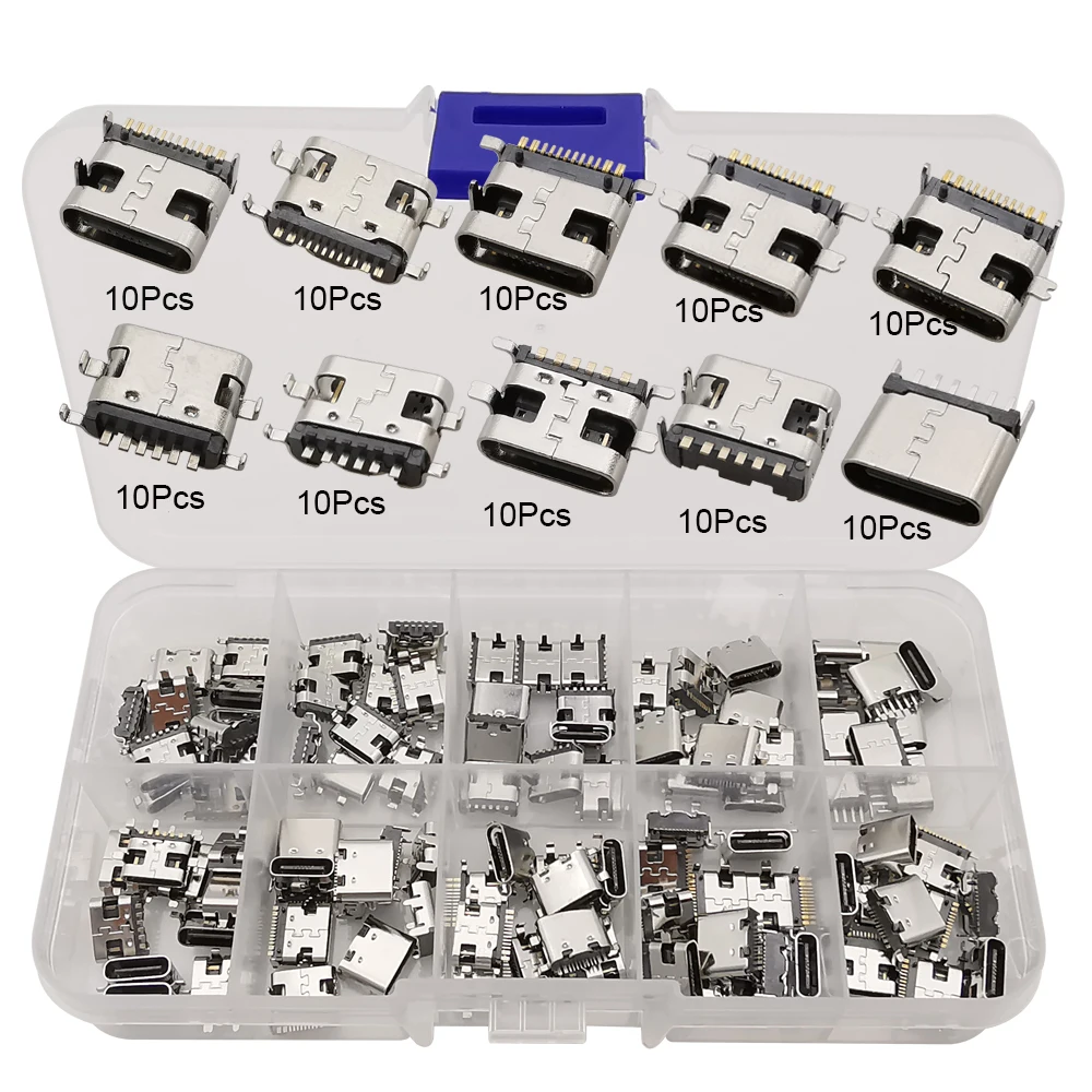 40/80/100Pcs Mix 2Pin 6Pin 16P - Electronics Repair Training 评论和价格