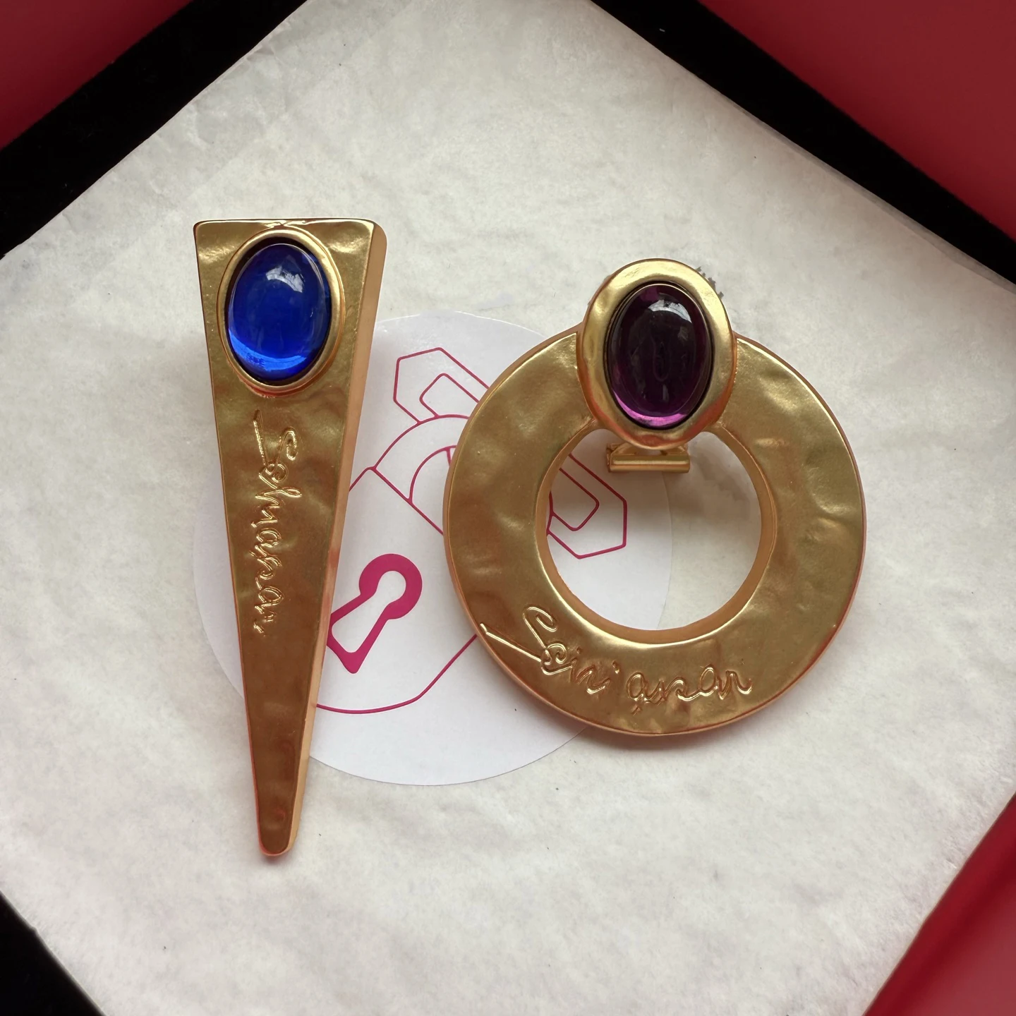 2026 Fashion Designer Top Quality Luxury Asymmetric Earrings Women Art Jewelry Accessories Trend