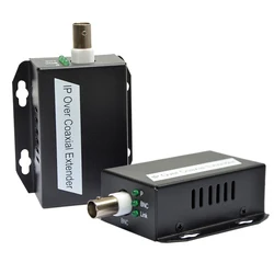 Ethernet Converter for CCTV Camera, Network to Coaxial Extender, Transfer from Net Cable, Transmission to Coax Line, 500m