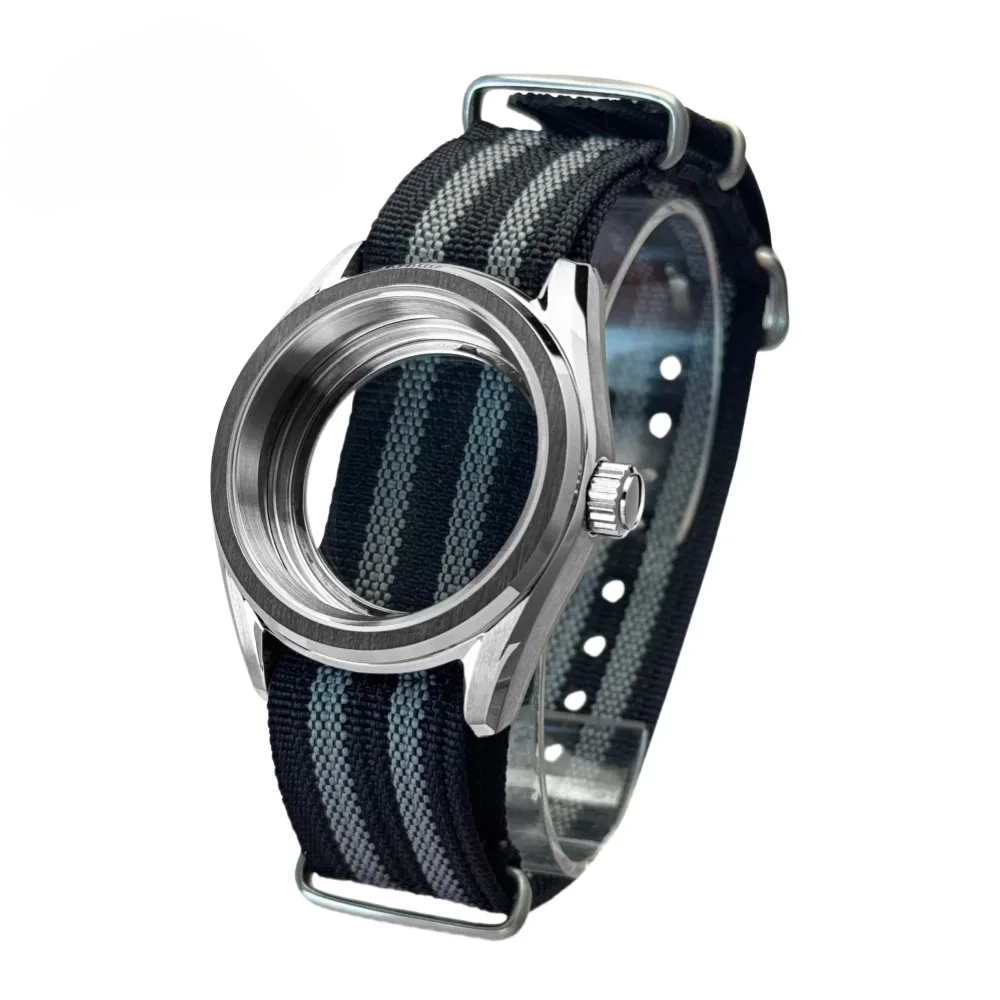 38 مللي متر PVD ل NH34 NH35 NH36 NH70 20bar ساعة الغوص حافة قطع مصقول ميلانو سوار جودة عالية الياقوت الكريستال #6