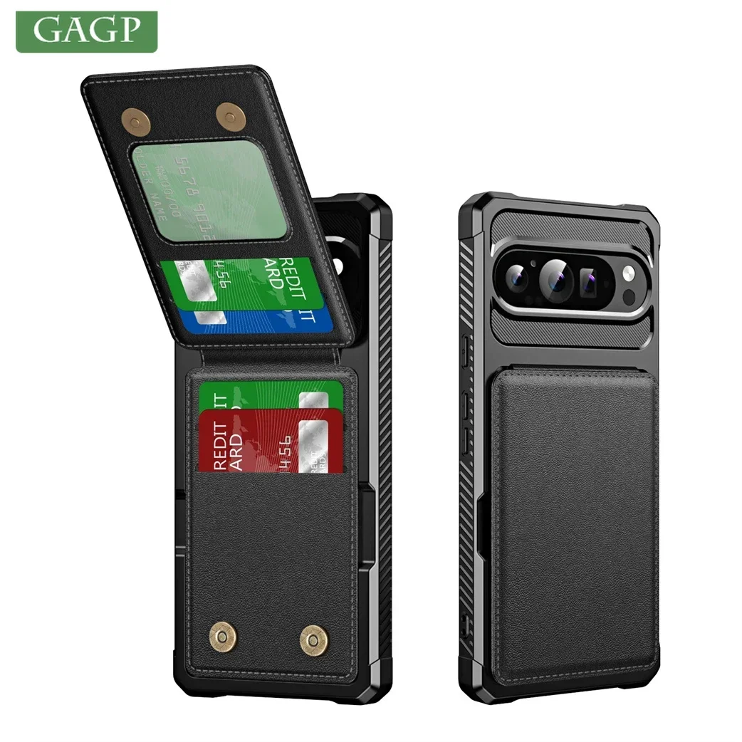 

Business Leather Flip Card Slot Bag Stand Holder Case For Google Pixel 9 8 7 Pro XL 8 A 7A Magnetic Cover For Pixel 8A 9Pro XL