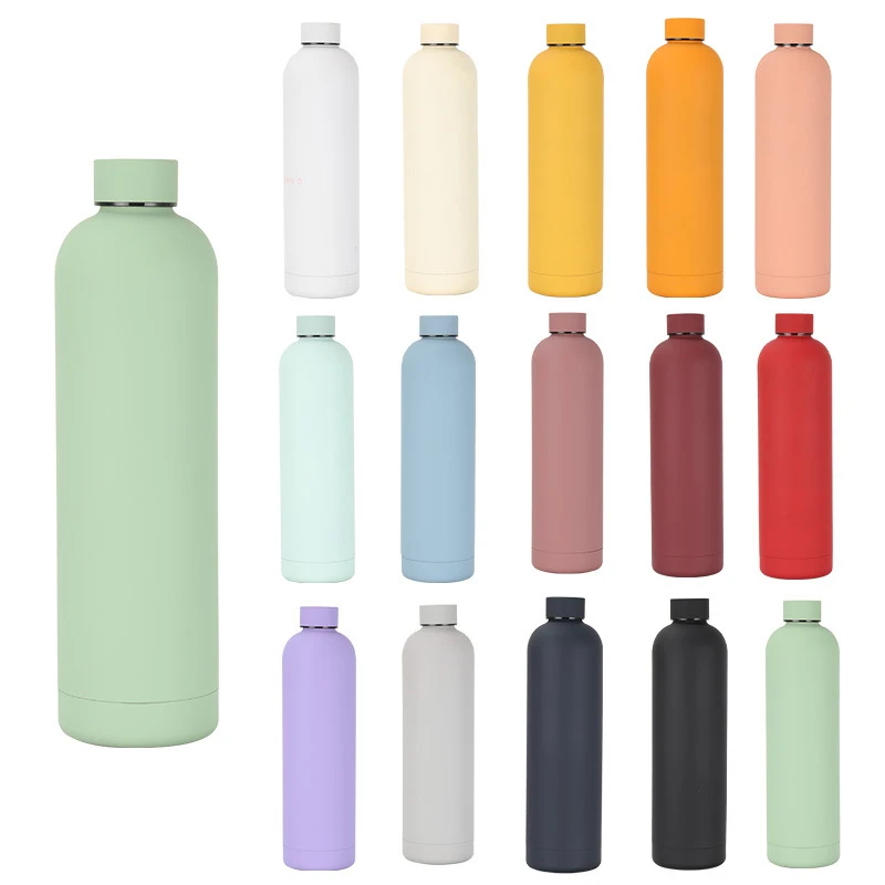 Factory Food Grade BPA Free 500ml Double Wall Small Mouth Stainless  Sport Flask  Insulated Drink Bottle