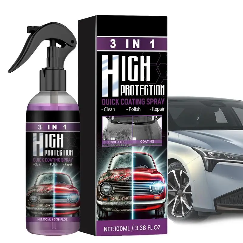 

Car Coating Agent Spray Quick Coating Spray High Protection Sprays Hydrophobic Scratch Remover Nano Ceramic Car Coating Polish