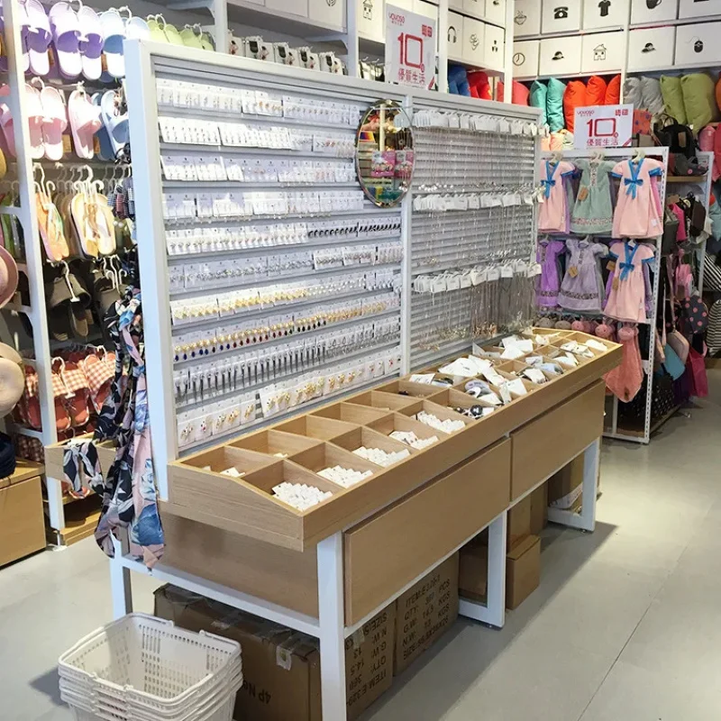 custom.Glass Revolving Multi-purpose Display with Hooks Wheels Eco-Friendly Retail Use in Cosmetics Jewelry Showcases Ring D