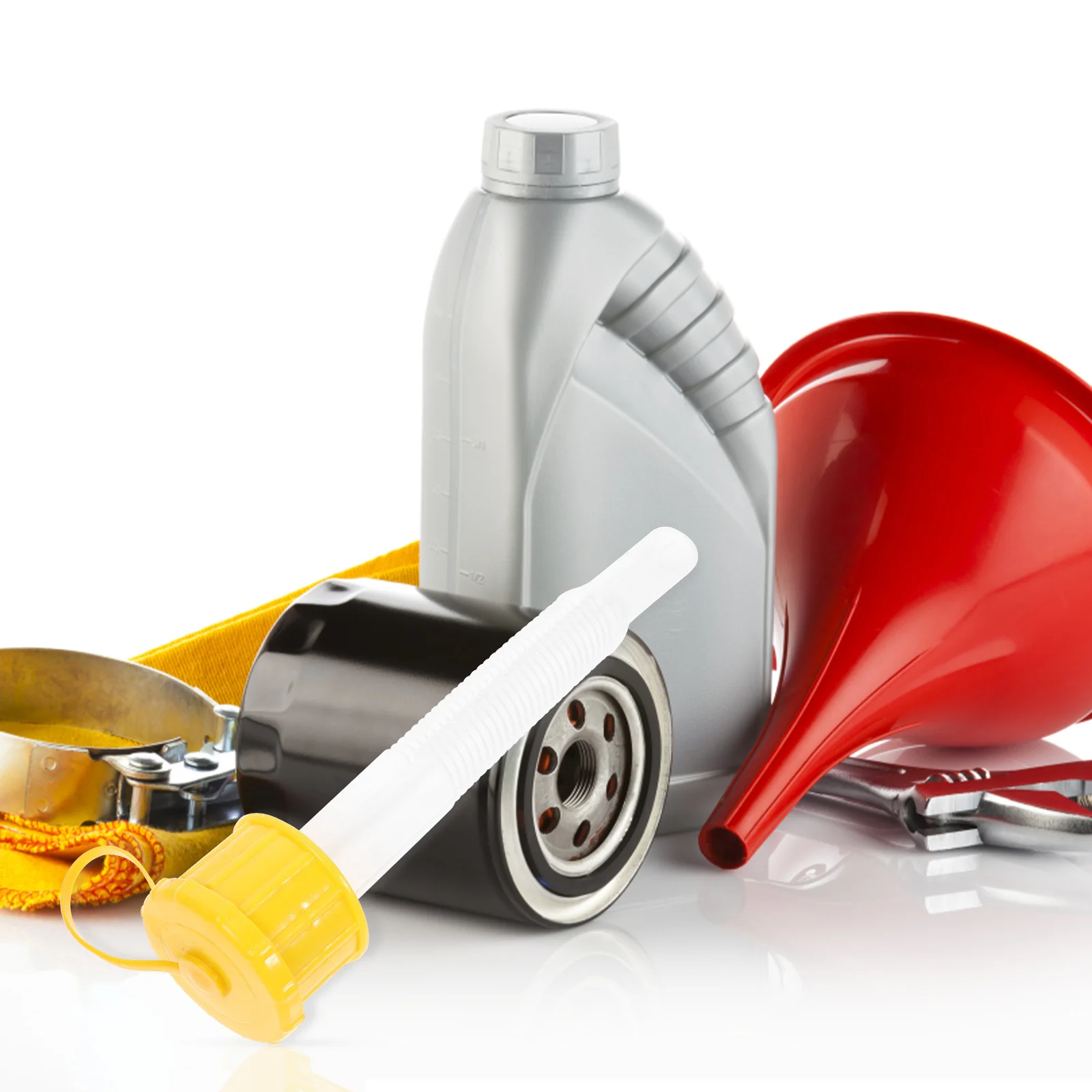 

1pcs Gas Replacement Long Flexible Fuel Nozzle For Plastic Oil Can Easy Pour Spout For Lawnmowers Trimmers Edgers Fuel Can Spout