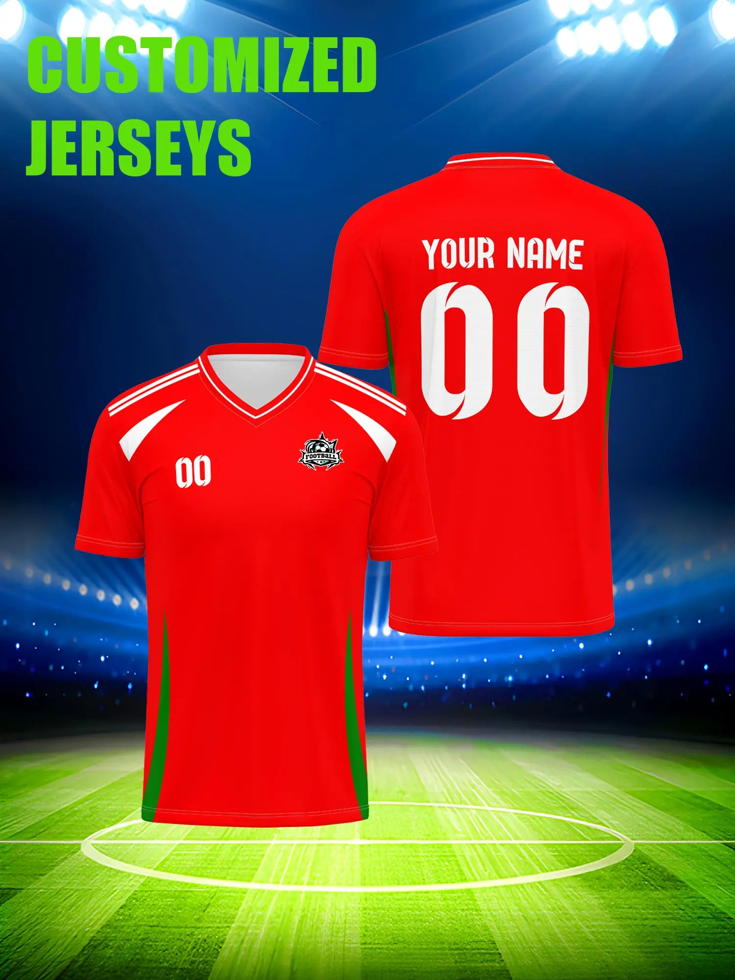 

Футбольная форма на заказ с индивидуальным изображением, номером и именем, элитная форма для клубных лиг и чемпионатов.