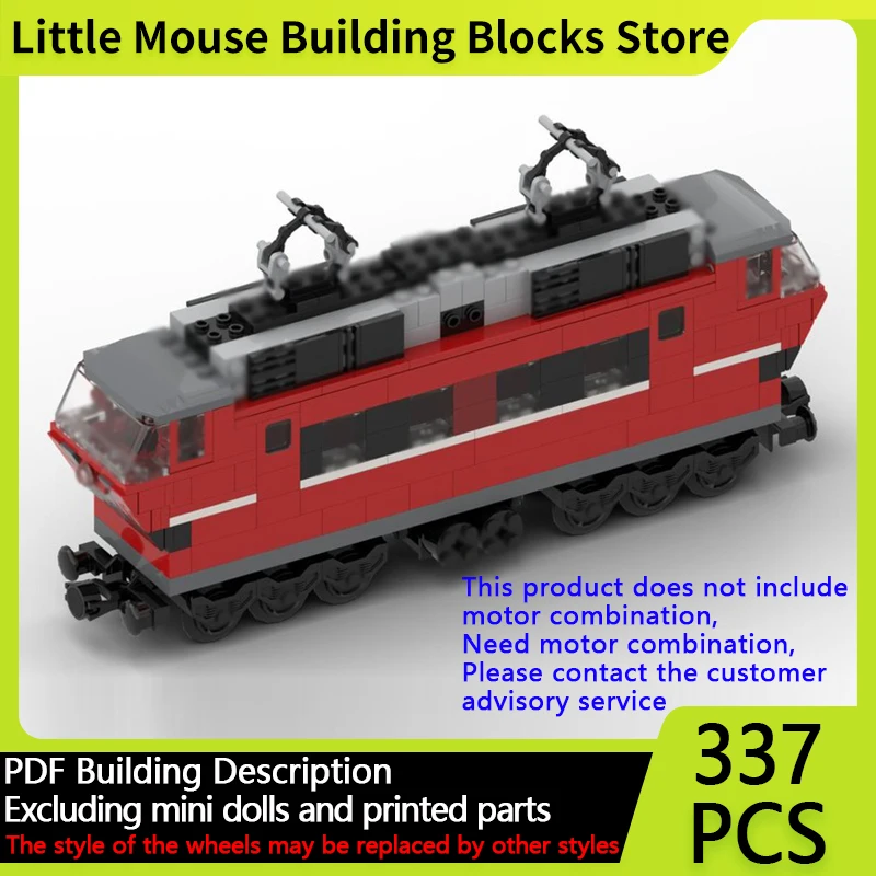 

City Car Model MOC Building Bricks Model 06 Electric Locomotive Modular Technology Gifts Holiday Assemble Children Toys Suit