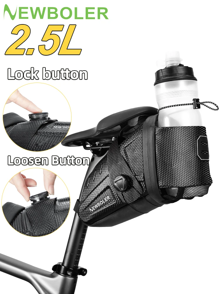 AliExpress NEWBOLER Waterproof Bicycle Saddle Bag MTB Road Bike Saddlebags Reflective Striped Bicycle Tool Holder Bag MTB Accessories