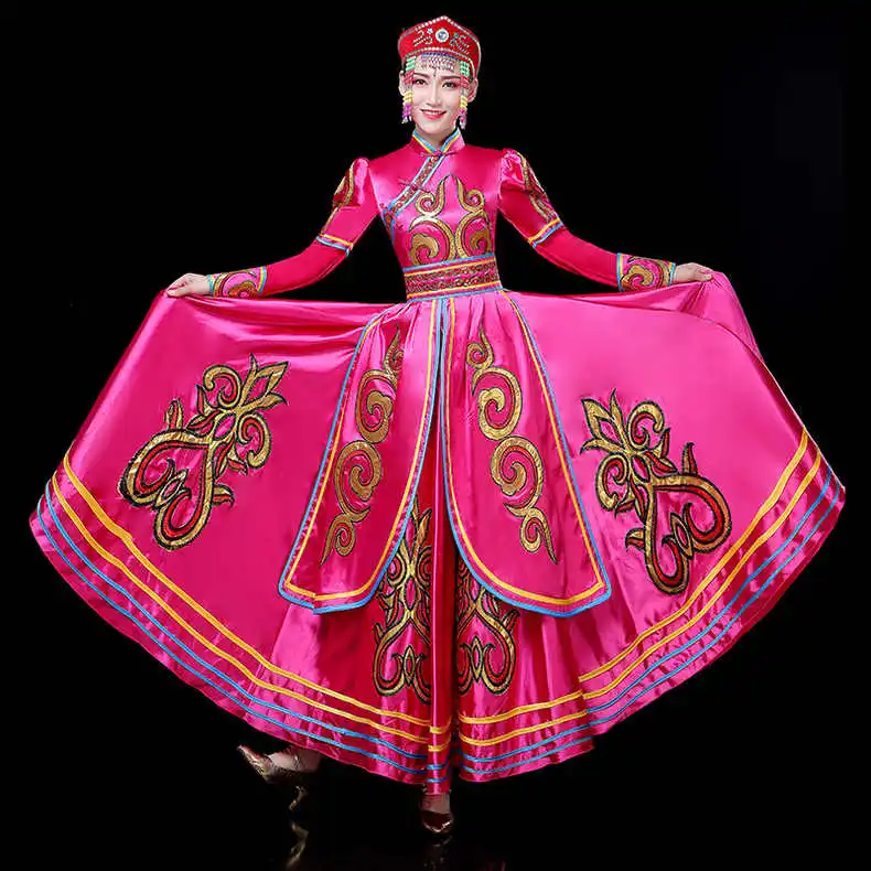 

Chinese Mongolian Dance Dress Stage Performance Women Classical