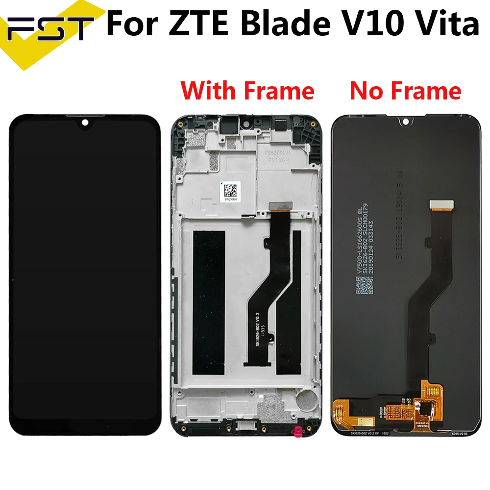 For ZTE Blade V10 Vita 6.26'' LCD Display and Touch Screen Digitizer For ZTE Blade V10 Vita Screen +Tools And Adhesive