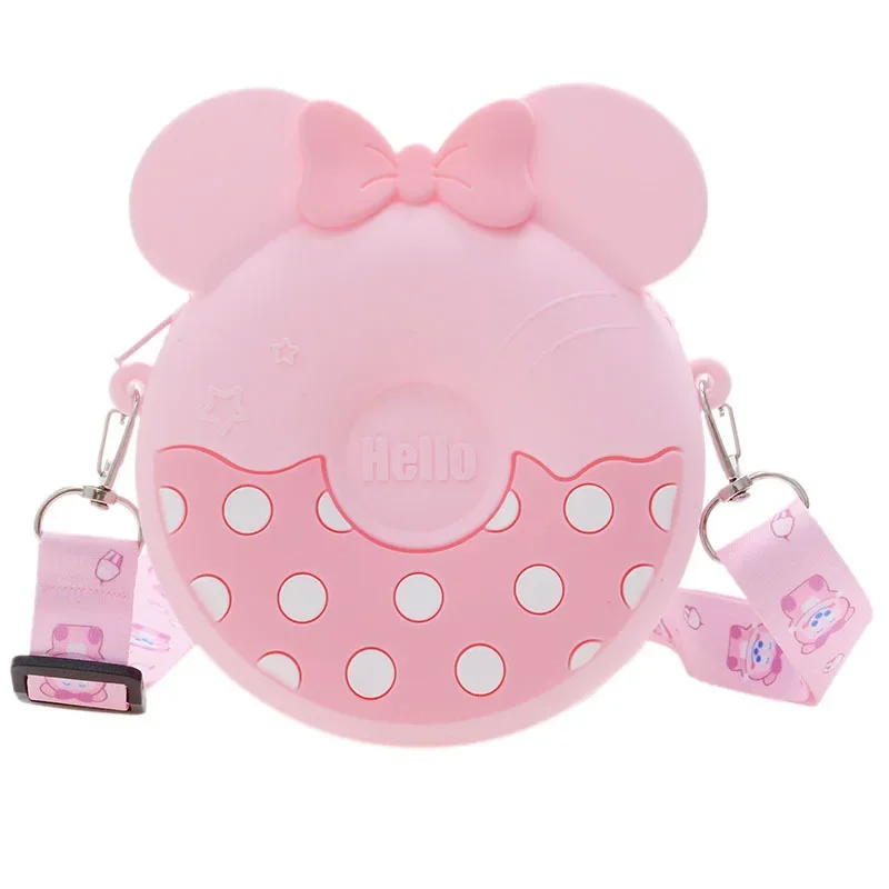 Sac messager Disney Minnie Cartoon pour enfants, mini porte-monnaie Kawaii, sacs animés mignons, cadeaux d\'anniversaire pour filles, bébé