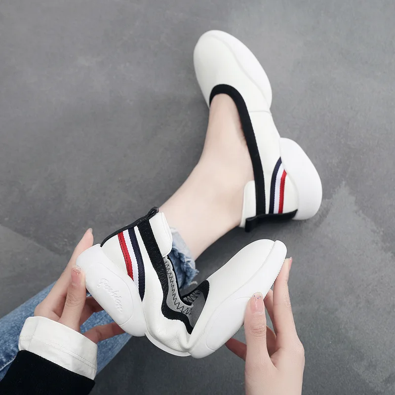 Mntrerm primavera confortevole fondo piatto 2023 nuove scarpe da madre scarpe Casual da donna con suola morbida in pelle di mucca scarpe funzionali