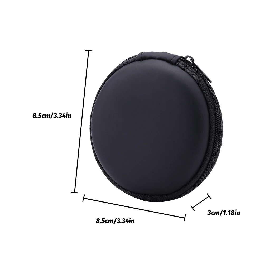 Storage Case Earphone Headphone Zipper Cable Bluetooth-compatible Accessory