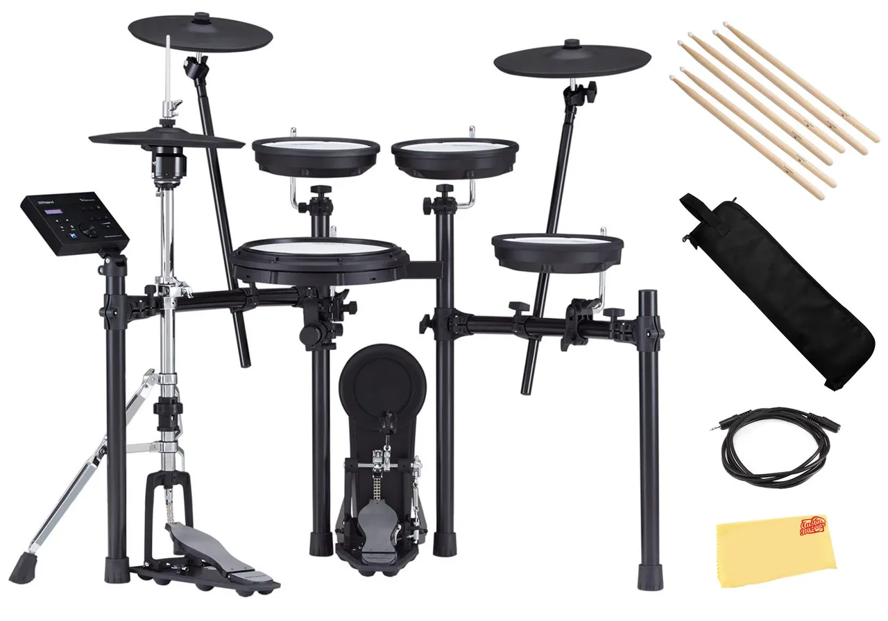 

ORIGINAL ROLAND TD-17KVX V-DRUMS ELECTRONIC DRUM SET DRUM ESSENTIALS BUNDLE