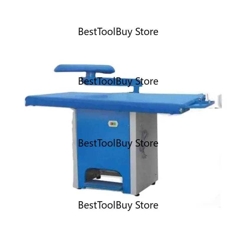 

Industrial electric steam ironing machines for the dry cleaning and hospitality industries with new core motor components