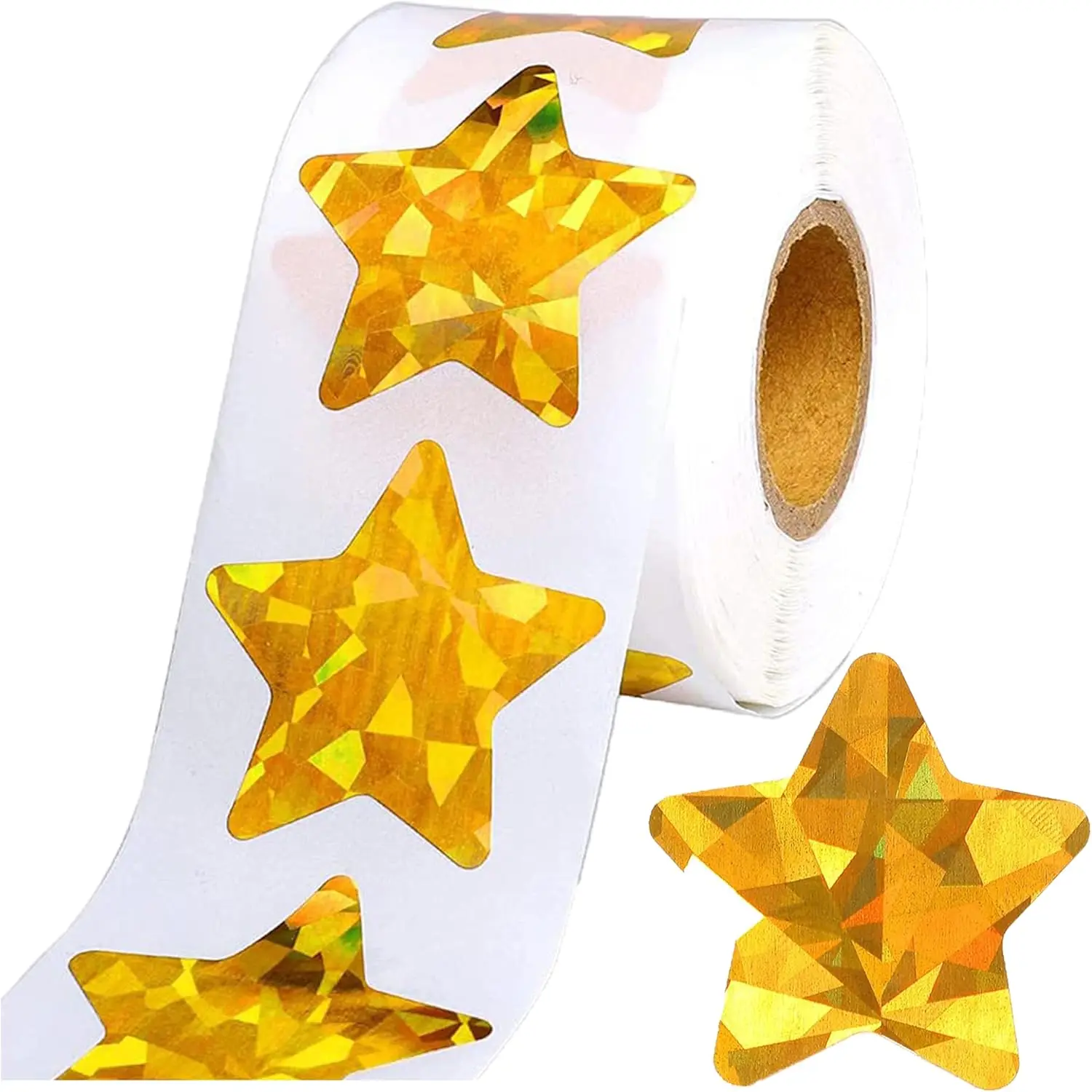 500 PCS Golden Star Stickers,Reward Behavior Chart Labels for Students Teachers Supplies Metallic Golden Color Self-Adhesive