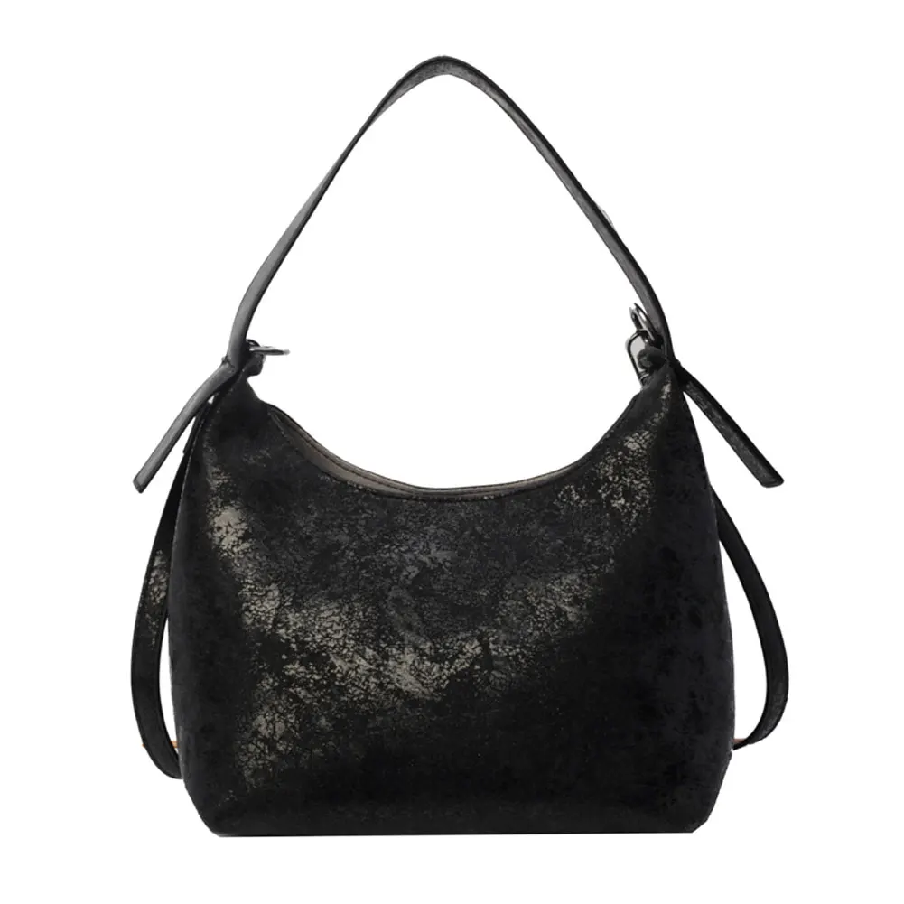 Bolso de hombro de PU a la moda para mujer, bolso elegante de gran capacidad para las axilas, bolso cruzado con cierre de cerrojo, bolso de viaje con correa ajustable