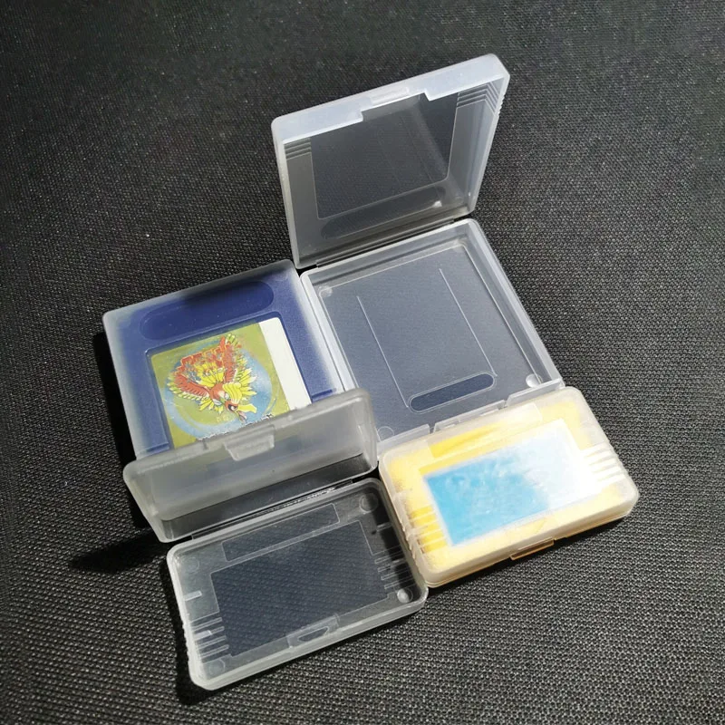 JCD 1/5PCS Transparent Game Card Box Compatible With AdvanceGBA GBC GBP Dustproof Transparent Protective Box view 5