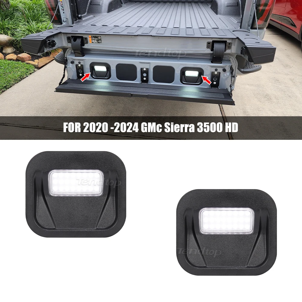 LED Tailgate Rear Step Lights White LED Truck Bed Multipro Lamp For GMC 2019-2021 Sierra 1500 & 2020-2021 Sierra 2500HD 3500
