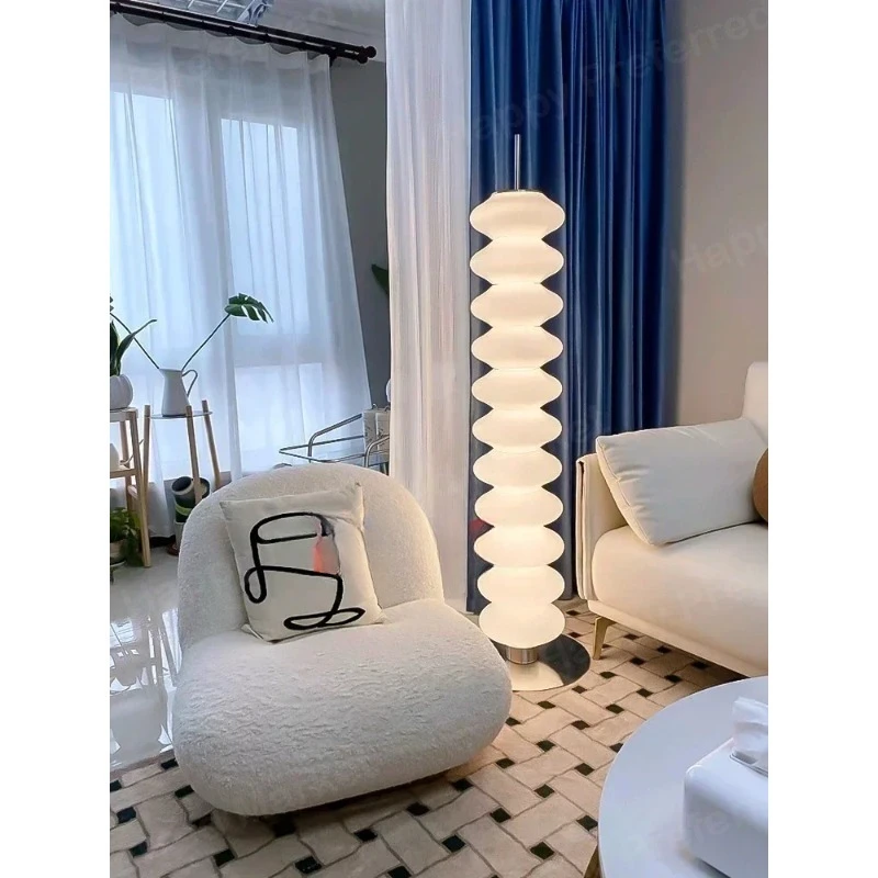 Sugar Gourd Floor Lamp Sofa Living Room Bedroom Cream Style Decoration Ambience Light High-Grade Vertical Table Lamp