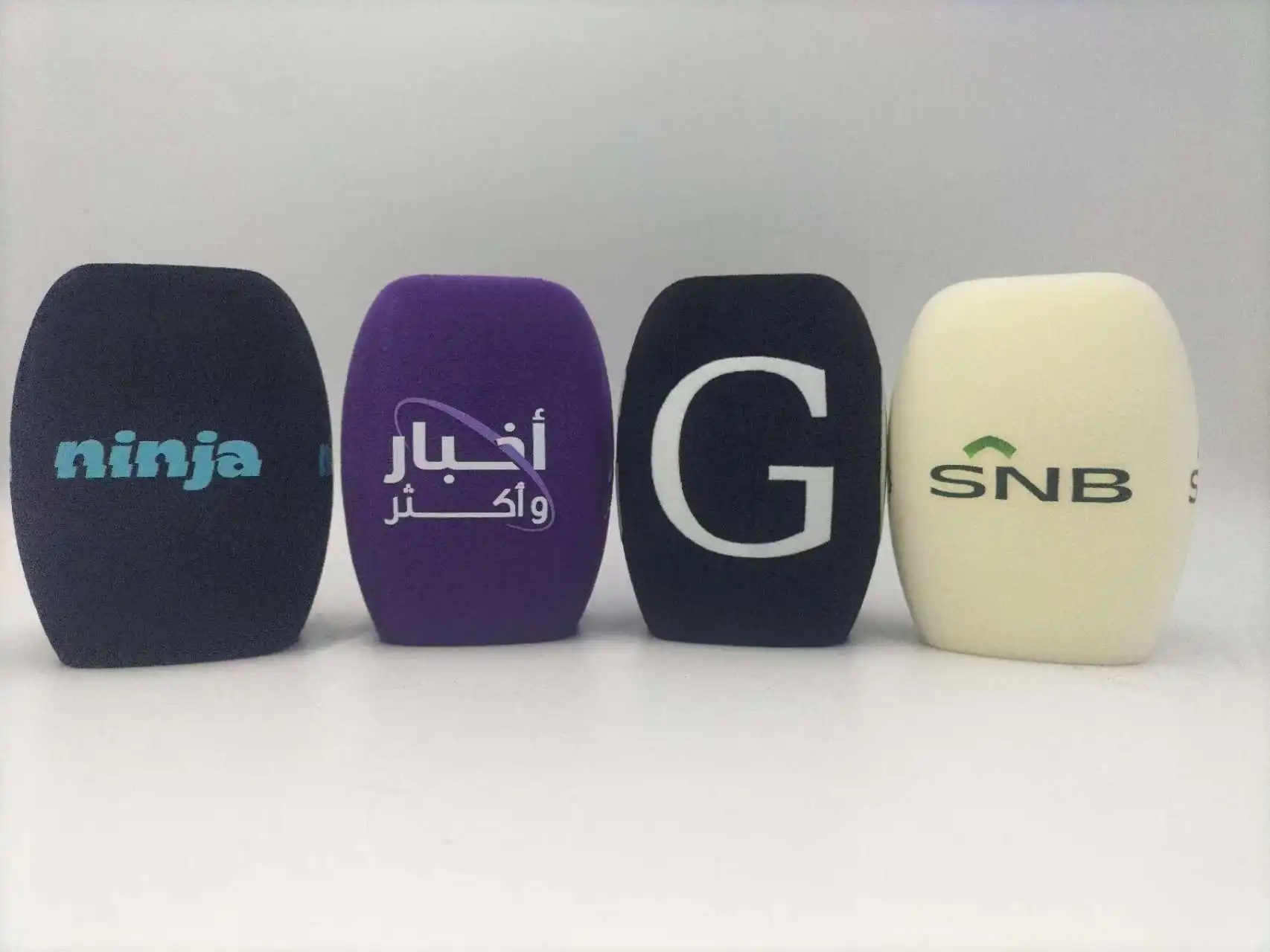 AOSHEN Square Microphone Foam Making Your Brand Logo Cover Windscreen Custom Your LOGO Espumas Para Micrófono Personalizadas
