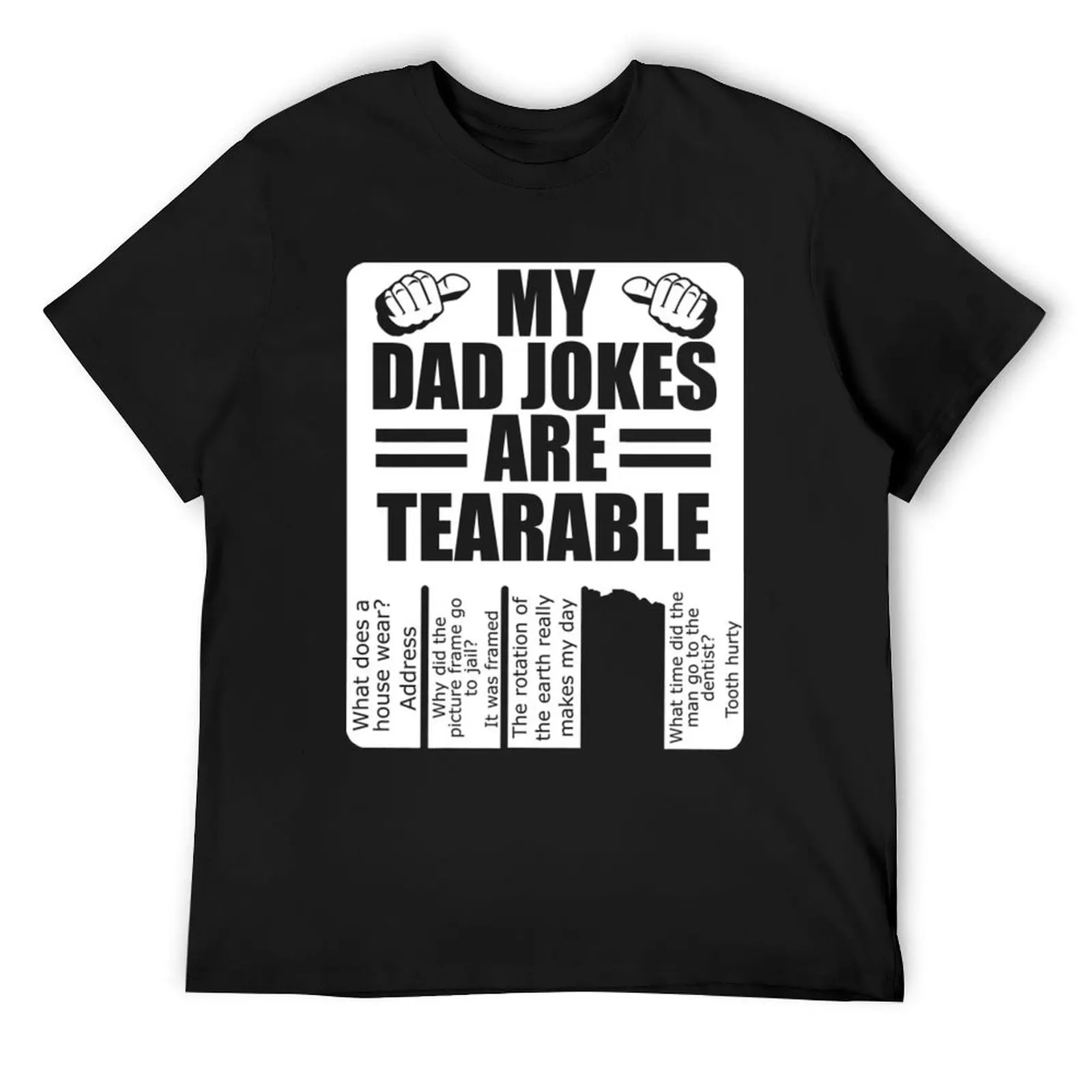 Dad Jokes T-Shirt anime figures sublime oversizeds cute clothes t shirts for men cotton